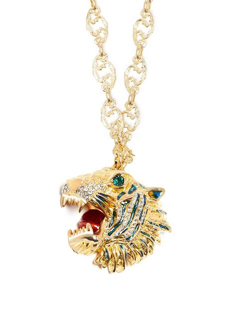 gucci cap tiger replica|Gucci tiger head necklace.